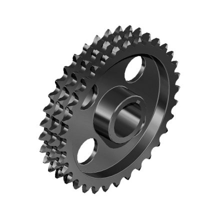 SKF PHS 16B-3C38 Triplex sprocket with double agy és rough stock bore, European standards (EN)